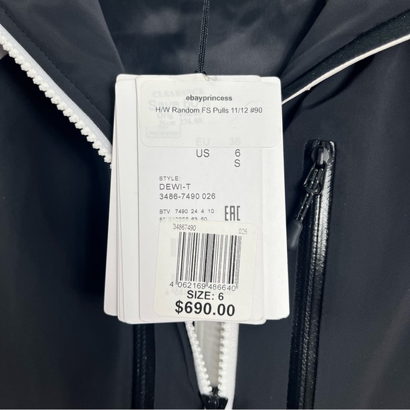 Bogner Fire + Ice Dewi-T Hooded Padded Striped Ski Jacket Size 6 NWT Black - Picture 10 of 14